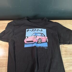 Black and Pink Miata Graphic Tee